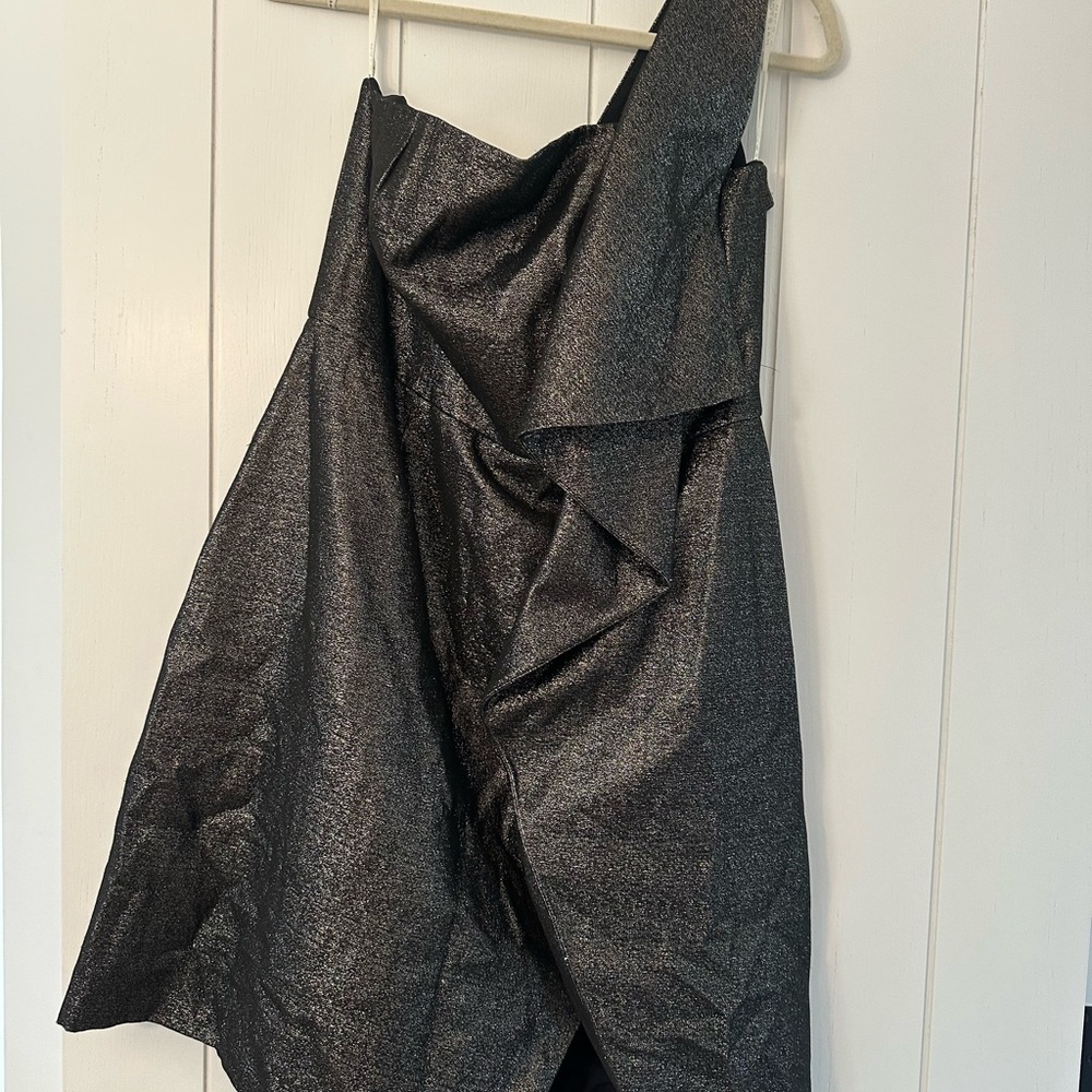 Elegant Black Metallic Women's Skirt